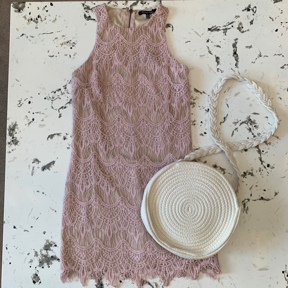 PINK CROCHET DRESS 🌸